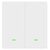EVOLVEO WiFi Dual Switch Chytrý vypínač pro ovládání osvětlení bílá / Dvě tlačítka / IP44 / Smart Life (Tuya) / 10A