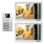 EVOLVEO DoorPhone 20-2W bílo-stříbrná / 2 drátový videotelefon s aplikací pro dvě domácnosti / 32GB