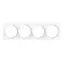 FIBARO Walli Quadruple Cover Plate FG-Wx-PP-0009 / Čtyřrámeček pro vypínače Walli bílá