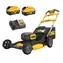 DeWalt DCMWSP156W2 / Aku sekačka na trávu s pojezdem / 2x18V / Šířka záběru: 53 cm / až 1340 m2 / koš 67 l / 2x 8.0 Ah
