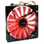 AIREN FAN hAiBridWings 140E ventilátor / 140 x 140 x 25mm / extrémně výkonný / 23.8 dBA / červená