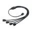 Akasa AK-CBLD04-50BK RGB 4pin splitter černá