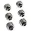 RAIJINTEK Pelias silver - D141806 6 ks stříbrná / 14 mm OD > 10 mm ID HardTube / G1/4"