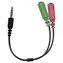 Genius ACC-100 černá / Audioadaptér 3.5mm / 2x 3.5mm / 24cm