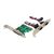 MicroConnect PCIe 1x DB25 paralelní & 2x DB9 sériová rozšiřující karta