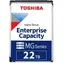 Toshiba Enterprise Capacity MG10 22TB 512e / HDD / 3.5" / SATA 6Gbits / 512MB cache / 7 200 rpm / Interní / 5y