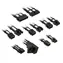 Kolink Prodlužovací sada opletených kabelů Core Pro Braided Cable Extension Kit 12V-2x6 Typ 1 černo-bílá