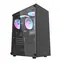 darkFlash DK100 černá / ATX / bez ventilátorů / 3x USB-A / průhledná bočnice / bez zdroje