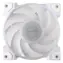 AKASA VEGAS A12 bílá / 120mm / Dual Ball Bearing / 32.7 dB @ 2000 RPM / 52.3 CFM / 4-Pin PWM