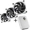 Hyte FP12 THICC FAN 3ks + Nexus Portal NP50 černo-bílá / 120mm / 47.3 dB @ 3000 RPM / 105.8 CFM / 4-Pin PWM
