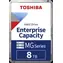 Toshiba Enterprise Capacity MG10 8TB 512e / HDD / 3.5" / SATA 6Gbits / 512MB cache / CMR / 7 200 rpm / Interní / 5y