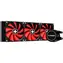 Xilence LiQuRizer LQ360 červeno-černá / 3x 120mm / TDP 400W / 35.2 dB @ 1600 RPM / 70 CFM / AMD + Intel