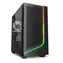 Sharkoon J1000 ARGB černá / mATX / 2x USB-A 2.0 / 1x USB-A 3.2 / bez zdroje / průhledná bočnice
