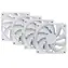 Hyte FA12 4ks Snow White / 120mm / 28 dB @ 1500 RPM / Fluid Dynamic Bearing / 72 CFM / 4-pin PWM