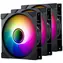 Rozbaleno - PHANTEKS M25 Gen2 PWM D-RGB Reverse Blade 3ks černá / 140mm / Hydraulic Bearing / 36.4 dB @ 1800 RPM/78CFM / rozbaleno