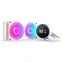 NZXT Kraken Elite 240 RGB bílá / 2x 120mm / Fluid Dynamic Bearing / 30 dB @ 2400 RPM / 75.12 CFM / LCD / AMD + Intel