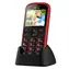 CPA Halo 21 Senior s nabíjecím stojánkem červená / 2.4" / 220 x 176 / 0.3 Mpx / SOS / svítilna / rádio / MicroSD / BT