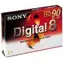 Sony videokazeta Digital 8 / magnetická vrstva / 60 min SP / 90 min LP