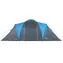 NILS Camp NC6031 Highland modro-šedý / Rodinný stan / pro 6 osob / 180+210+180 x 210 x 200 cm / vodní sloupec: 4000mm