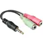 Delock adaptér stereo jack 3.5 mm samec > 2 x stereo jack 3.5 mm samice