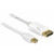 Delock kabel mini Displayport samec > Displayport samec / 2 m / bílý