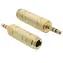 DeLock adaptér stereo jack 3.5 mm samec na stereo jack 6.35 mm samice