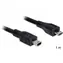 DeLock Cable USB 2.0 micro-B male > USB mini male / 1 m