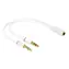 DeLock Headset Adapter 1 x 3.5 mm 4 pin Stereo jack female > 2 x 3.5 mm 3 pin Stereo jack male