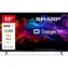 55" SHARP 55HP5265E černá / 3840 x 2160 / QLED / HDMI / USB / Wi-Fi / DVB-T&T2&C&S&S2 / repro 24W