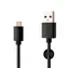 FIXED Datový a nabíjecí kabel s konektorem USB-C USB 2.0 černá / 3A / držák a stahovací pásek v balení