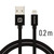 SWISSTEN TEXTILE datový kabel USB - Lightning 0.2m černá