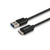 SAVIO CL-102 kabel USB 3.0 M - USB 3.0 type B M černá / 1m