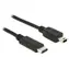 Delock Kabel USB Type-C 2.0 samec > USB 2.0 typ Mini-B samec 2 m černá