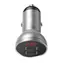 Baseus CCBX-0S USB nabíječka do auta / LED displej / 5V / 2.4A / 2x USB-A / do autozapalovače