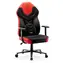 Diablo X-Gamer 2.0 Normal černo-červená/ herní židle / syntetická kůže / pojezdová kolečka / nosnost 150 kg