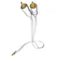 In-akustik Star Audio kabel bílá 0.5 m / 3.5mm jack - 2x Cinch