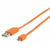 Valueline USB 2.0. kabel - Micro USB 100 cm oranžová