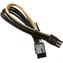 SilverStone 6-pin PCIe kabel 25cm černo-zlatá / prodlužovací / individuálně opletené kabely