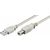 MicroConnect kabel USB2.0 A (M) - USB2.0 B (M) 1m bílá / 480Mbit/s
