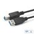 MicroConnect kabel USB3.0 A (M) - USB3.0 B (M) 0.5m černá / 5000Mbit/s