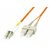 MicroConnect Optical Fibre Cable LC/SC Multimode duplex OM1 1m oranžová