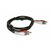 MicroConnect Stereo kabel 2x RCA (M) - 2x RCA (M) 10m černá