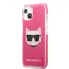 Karl Lagerfeld TPE Choupette Head Kryt pro Apple iPhone 13 mini Fuchsia