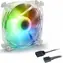 Sharkoon SHARK DISC PWM pruhledná / větráček / 120mm / RGB / 24.8 dBA