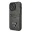 GUESS 4G Saffiano Double Card Zadní Kryt pro Apple iPhone 13 Pro černá