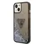 GUESS PC/TPU Liquid Glitter Triangle Logo Zadní Kryt pro Apple iPhone 14 Plus černá