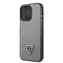 GUESS PU Saffiano Triangle Zadní Kryt pro Apple iPhone 13 Pro stříbrná