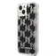 Karl Lagerfeld Monogram Liquid Glitter Zadní Kryt pro Apple iPhone 14 černá