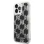 Karl Lagerfeld Monogram Liquid Glitter Zadní Kryt pro Apple iPhone 14 Pro Max černá