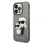 Karl Lagerfeld IML Glitter Karl and Choupette NFT Zadní Kryt pro Apple iPhone 14 Pro Max černá